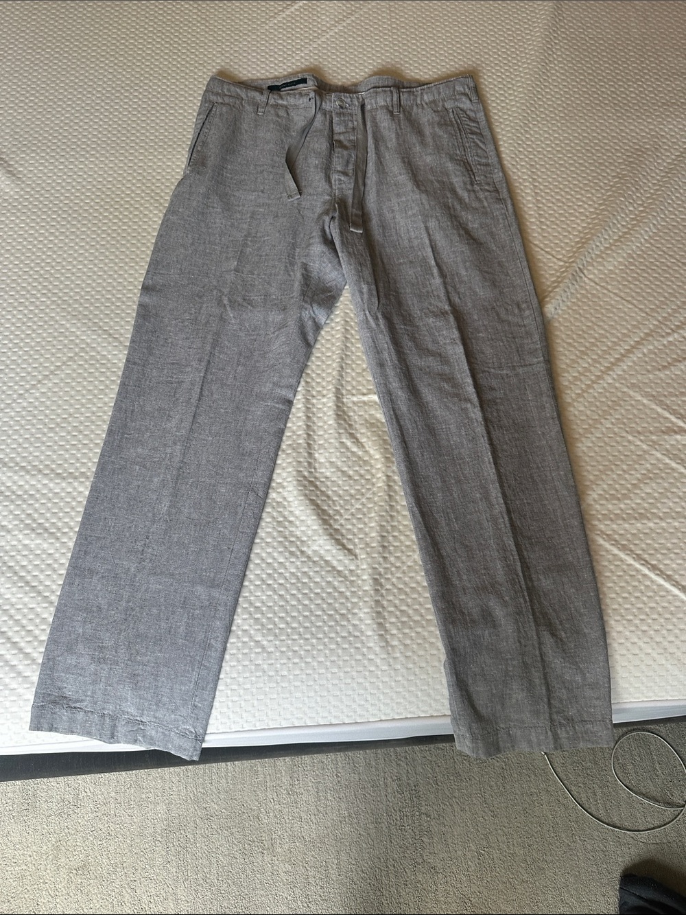 Perry Ellis Light Gray Linen pant